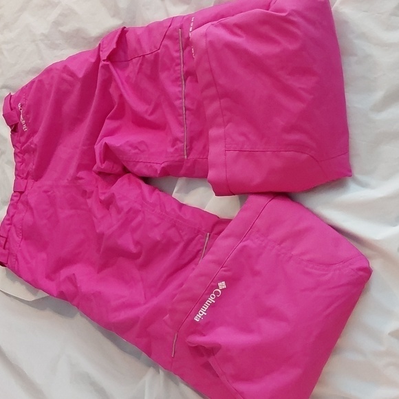 Columbia/ Bugaboo- Juniors Bright Pink Adjustable SNOW Pants Ski/tubeSz.14/16 - Picture 8 of 15